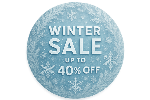 generate winter sale upto 40% off banner round